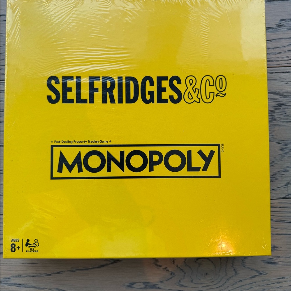 Selfridges & Co Monopoly Board Game - Yellow Edition